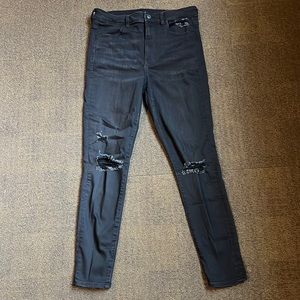 American Eagle Outfitters: black Super high rise 12 regular next level stretch!